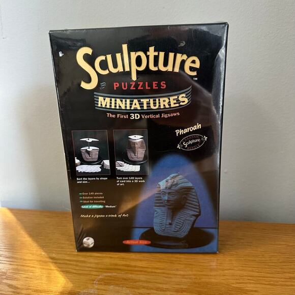 3D Sculpture Puzzle Miniatures Pharaoh Sculpture Puzzle - Picture 6 of 6